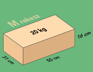 M rekesz - 20 kg-os csomag
